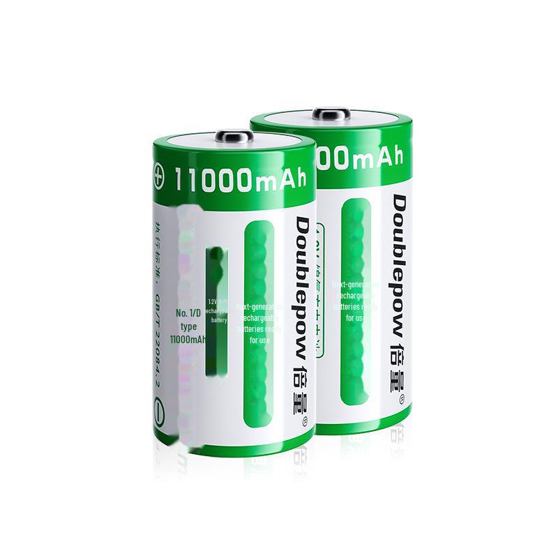 Double Capacity No. 1 D-Type Rechargeable Nickel-Hydrogen Battery, 11000mAh for Water Heaters.