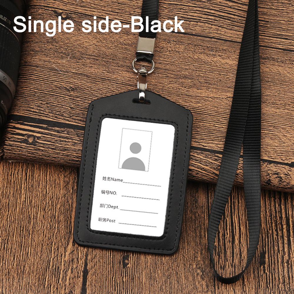 Card Holder Office Business Credit Card Holder With Neck Lanyard Badge Card Case Name ID Card Cover