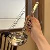 Stainless Steel Soup Spoon Deepened Serving Colander Cooking Essential Slotted Spoon  Restaurant
