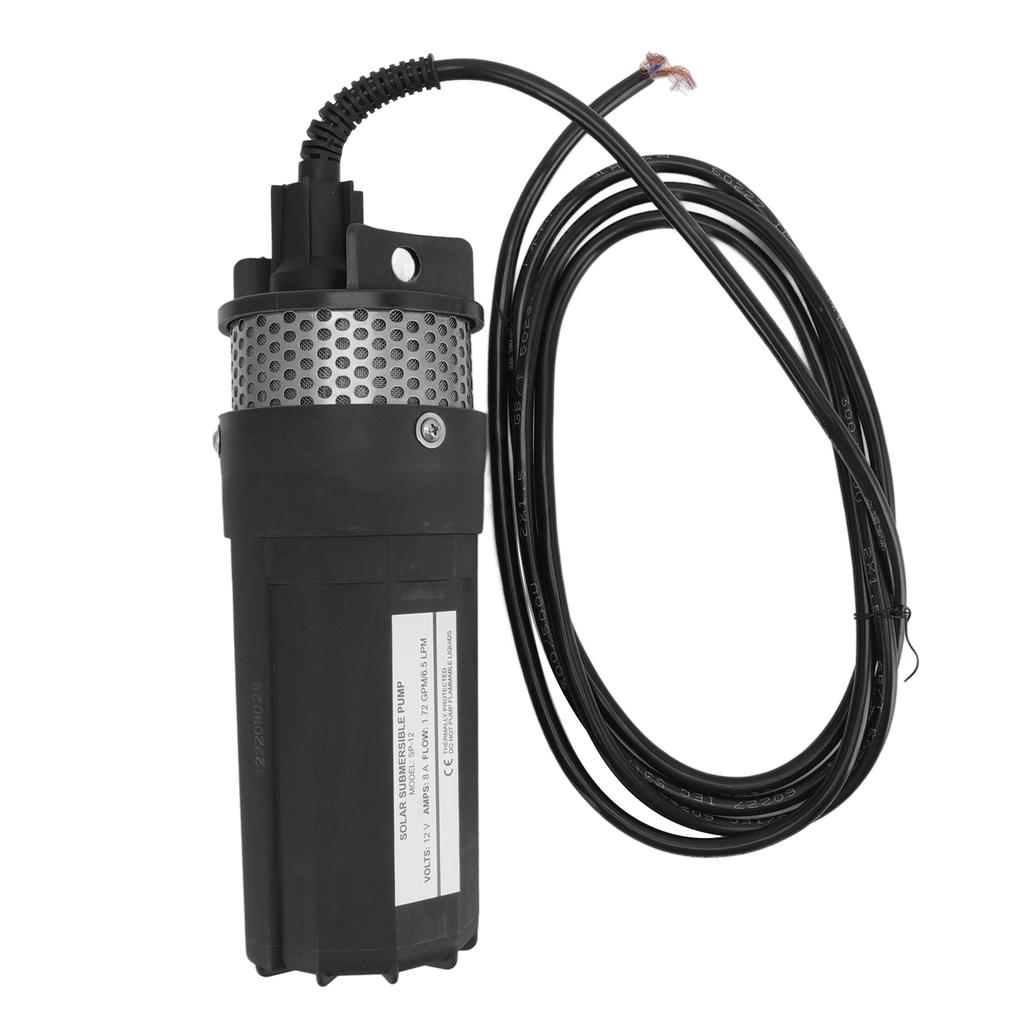 6.5L Solar Well Water Pump High Power 12V DC Solar Energy Submersible Pump for Irrigation Pond