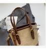 Women's Retro Color Block Bucket Crossbody Bag - 2025 Autumn/Winter Fashion Textured Small Handheld Bag