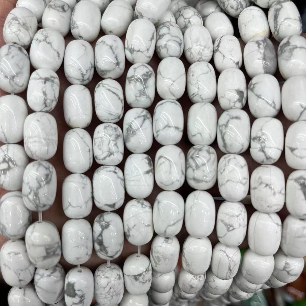 10x14mm Natural Crystal Striped Agate Drum Beads for Jewelry and DIY Accessories