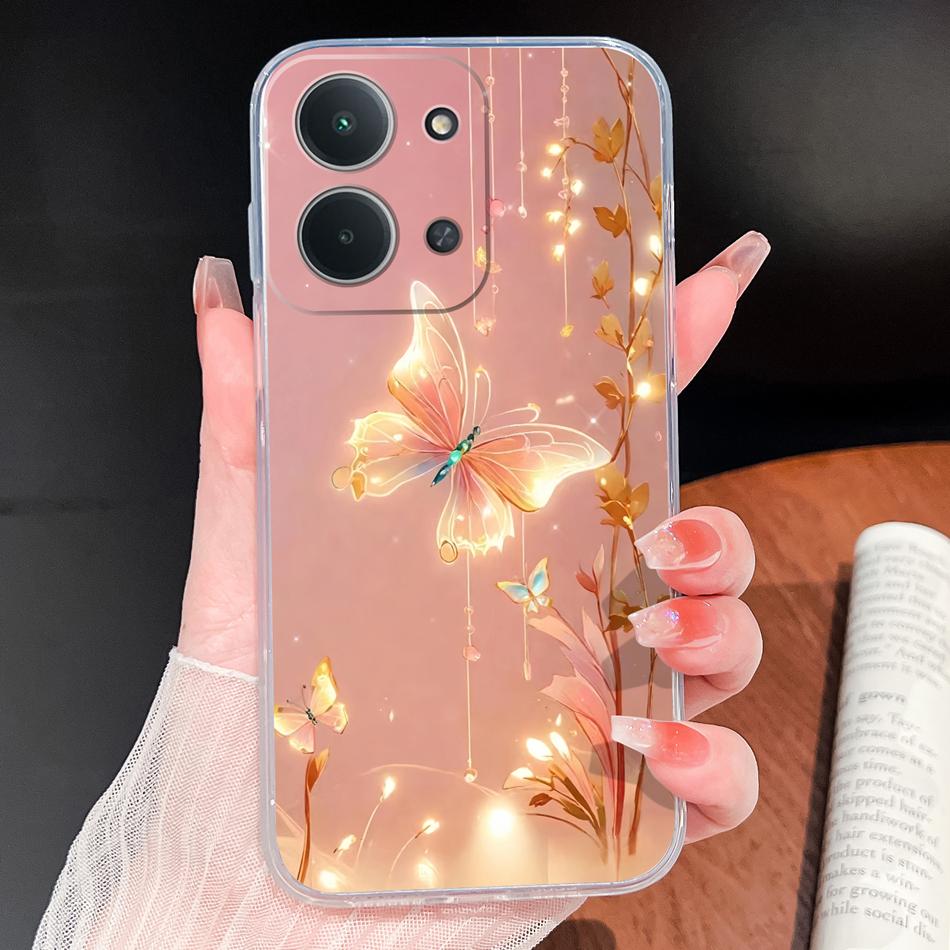 Case For Poco C85 C75 C65 C55 Ocean Fish Transparent Phone Back Cover For POCO C 75 Soft TPU Silicone Lightweight Protectors