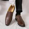 Fashion Spring New Men's Comfortable Anti Slip Large Casual Leather Shoes Fashion Brand Men's Foot Set Business Formal Leather Shoes