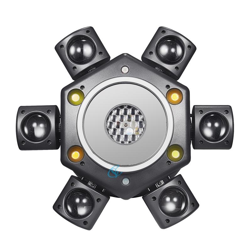 100W Moving Head Light Beam Strobe Light LED RGBW Stage Light DMX512 Remote Control for Club DJ Disco Dance Party KTV Bar