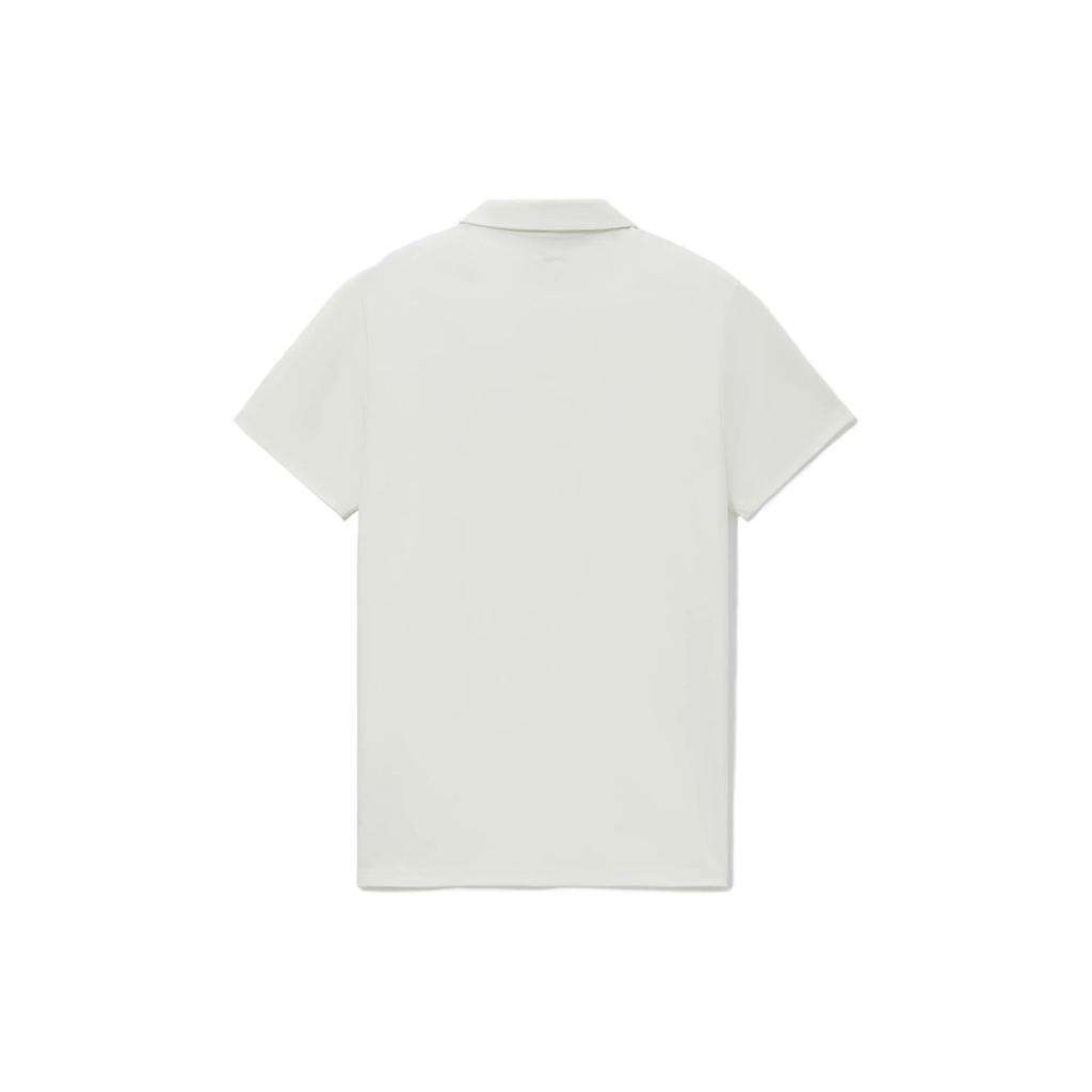 Li Ning CBA Professional Basketball Series Logo Einfarbig Kurzarm Poloshirt Herren Poloshirts Weiß APLR209-2