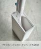 Yamazaki Flushable Toilet Brush X D11 X Toilet Brush 4857 Stand, Plate, White, Approx. W5.5 H17cm, Plate, Case,