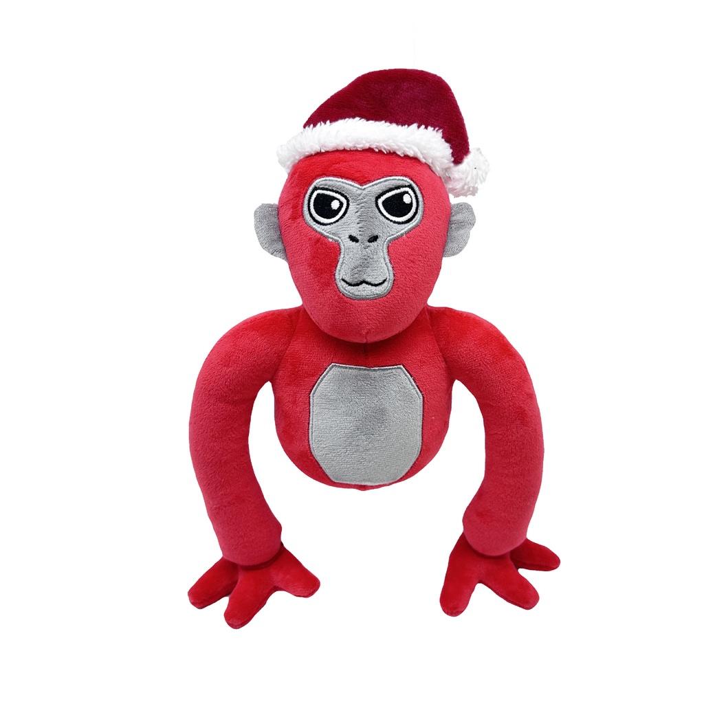 Gorilla Tag Plush Cute And Funny Stuffed Animal Toy With Christmas Hat