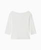 Ohesio Basic 3/4 Sleeve T-Shirt, White