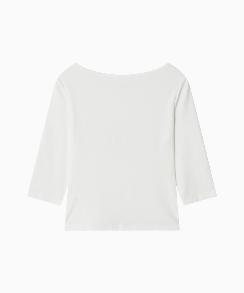 Ohesio Basic 3/4 Sleeve T-Shirt, White