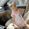 Breathable Pet Dress Shirt Ruffles Design Pet Princess Dress Dog Floral Lace Skirt  Photography