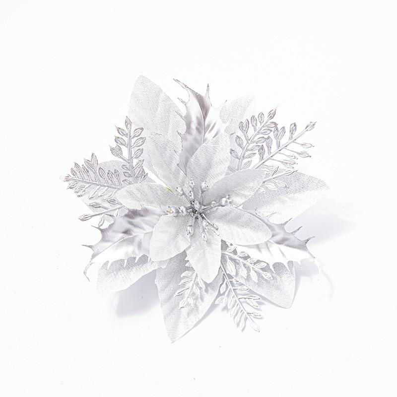 Flowers Christmas Decorative With Shiny Finish For Holiday Tree And Party Props