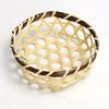 1Pc Mini Handmade Bamboo Fruit Basket for Outdoor Patio Garden Picnic Home Kitchen Dining Room Living Room Halloween Gift Christmas Gift