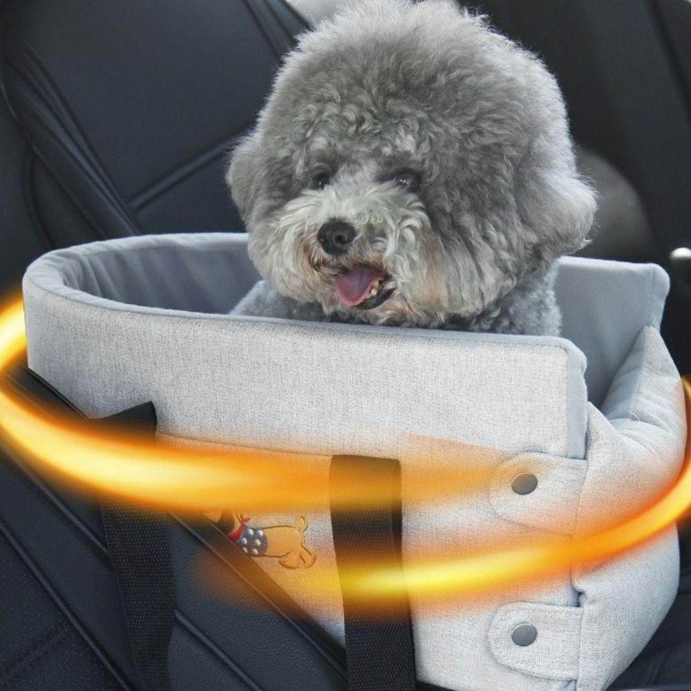 Siège auto pour chiot doux Sac à dos mignon pour chien dans la voiture Nid pour animal de compagnie Siège auto central pour animaux de compagnie pour chiens chats