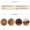 Handwoven Hardness Rattan Wicker Woven Serving Baskets Household Bread Fruit Vegetables Basket Rattan Basket Restaurant Display