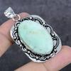 Natural Chrysoprase Gemstone 925 Sterling Silver Jewelry Pendant 2.25" K9u65