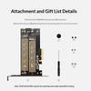 Dual M.2 Pcie 4.0 Adapter For Nvme/Ngff Ssd Nvme (M Key) And Sata (B Key) Ssd To Pcie X4 X8 X16 Slot For Desktop Pc Sk6
