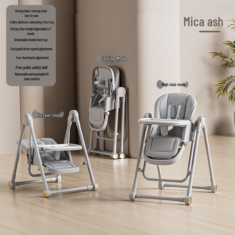 Adjustable Foldable High Chair & Portable Infant Dining Seat