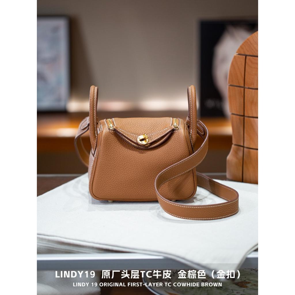 Kazilan Lindi 19cmTC Leder Arzttasche Hardware Handheld Umhängetasche Schultertasche Damen Tasche Trend