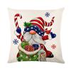 Santa Claus Polyester Printed Pillow Cover Home Living Room Sofa Cushion Cover Bedroom Cushion Cover