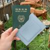 Multifunctional Passport Cover Solid Color Ticket Folder Simple Card Holder  Male