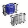 2pcs Storage Rack for Refrigerator Side Shelf, Wall Mounted Storage Basket, Home Organization and Storage