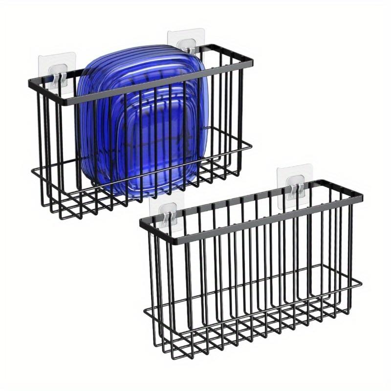 2pcs Storage Rack for Refrigerator Side Shelf, Wall Mounted Storage Basket, Home Organization and Storage