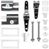Soft Close Repair Toilet Seat Hinge Easy Screwdriver Installation ABS And Zinc Alloy Wear Resistant Robust Toilet Seat Fittings