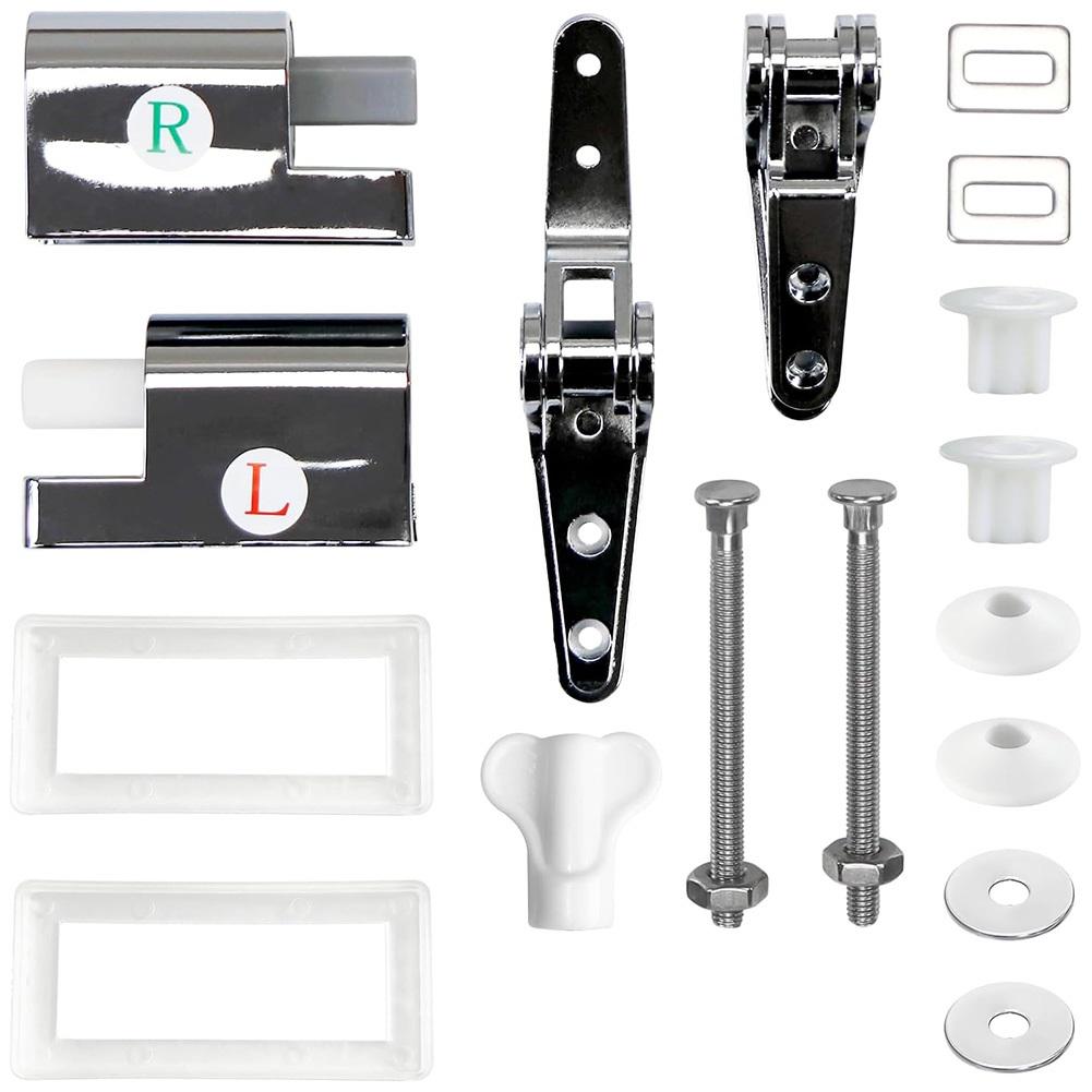 Soft Close Repair Toilet Seat Hinge Easy Screwdriver Installation ABS And Zinc Alloy Wear Resistant Robust Toilet Seat Fittings