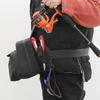 Fishing Tackle Waist / Cross-body Bag With Rod & Gear Holder Water-Resistant Cross Body Sling Bag With D-Rings And Waist Strap For Outdoor Fishing