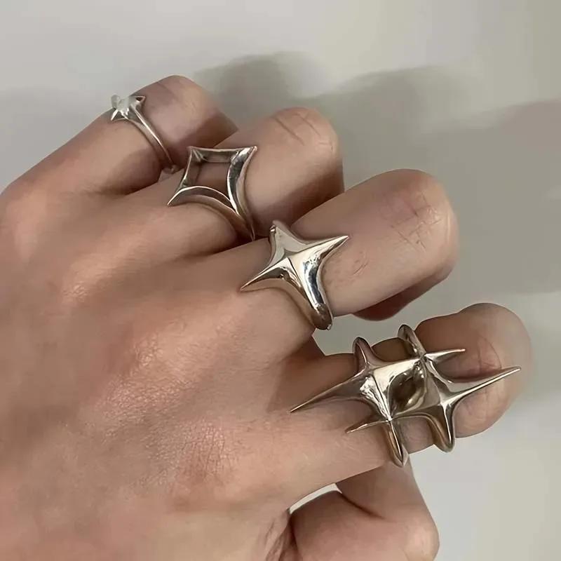 Baroque Rings Set Vintage Irregular Elegant Geometric Pearl Metal Finger Ring Sets Trendy Jewelry for Women 2026 New Accessories