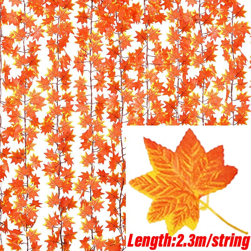 

Искусственная зеленая плющевая лоза, подвесная гирлянда, шелковые кленовые листья, ротанговое искусственное растение для сада, рождественской свадьбы, вечеринки, домашнего декора 10M (5 String)