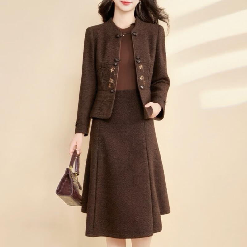 

Kebier Elegant Traditional Style Two-Piece Dress Set 2XL