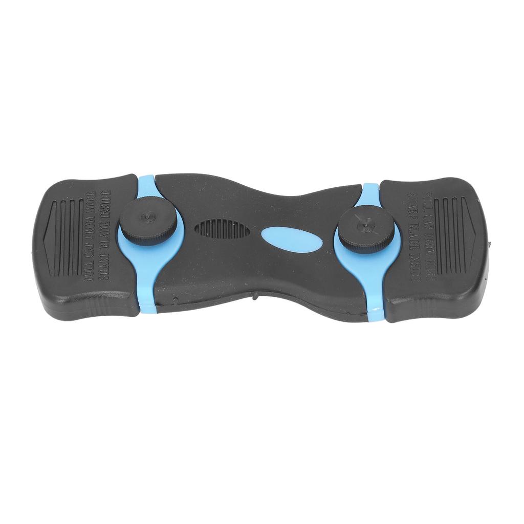 2 Stück 2 in 1 Schaberwerkzeug ABS Rasierklingenschaberwerkzeug Metall-Kunststoffklingen zum Reinigen(Schwarz Blau