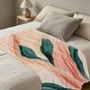 Lightweight Flannel Blanket Abstract Art Design, Soft & Skin-Friendly, Versatile for Home, Couch & Car, Perfect for Christmas & Halloween