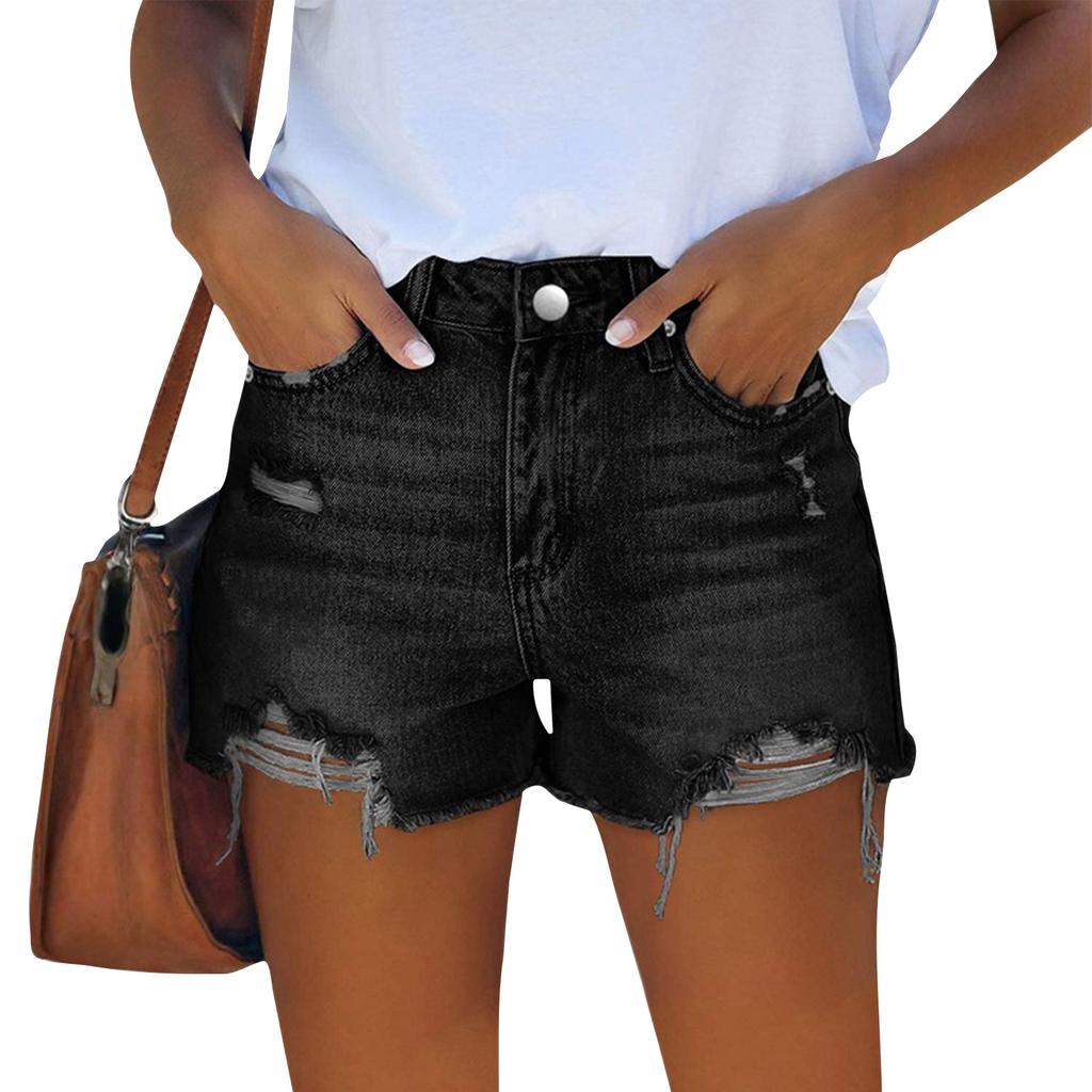 Women's Denim Classic Versatile High Waist Fashionable Shorts