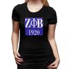 Zeta Phi Beta Sorority Logo Greek Letter 1920 TShirt for Women ONeck Streetwear T Shirts Womens Tees Short Clothes Tops