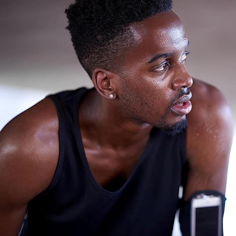 6-8MM Manyetik Küpeler Erkek Kadın Parlak Yuvarlak Zirkon Saplama Küpeler Deliksiz Hipoalerjenik Paslanmaz Çelik 1 Çift