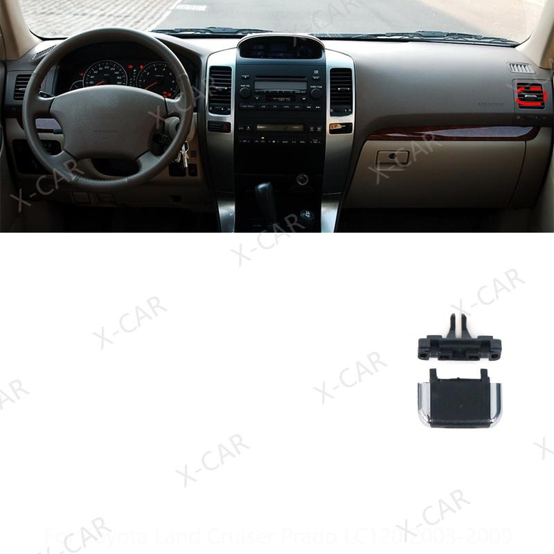 For Toyota Land Cruiser Prado 120 LC120 2003-2009 Front Dashboard Air Conditioner Vents A/C Air Conditioning Outlet Tab Clip