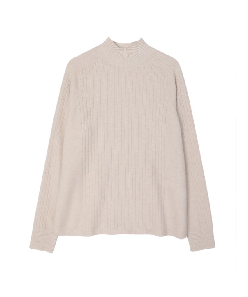 Baseukala Ribbed Half-Neck Knitwear (8Colors)