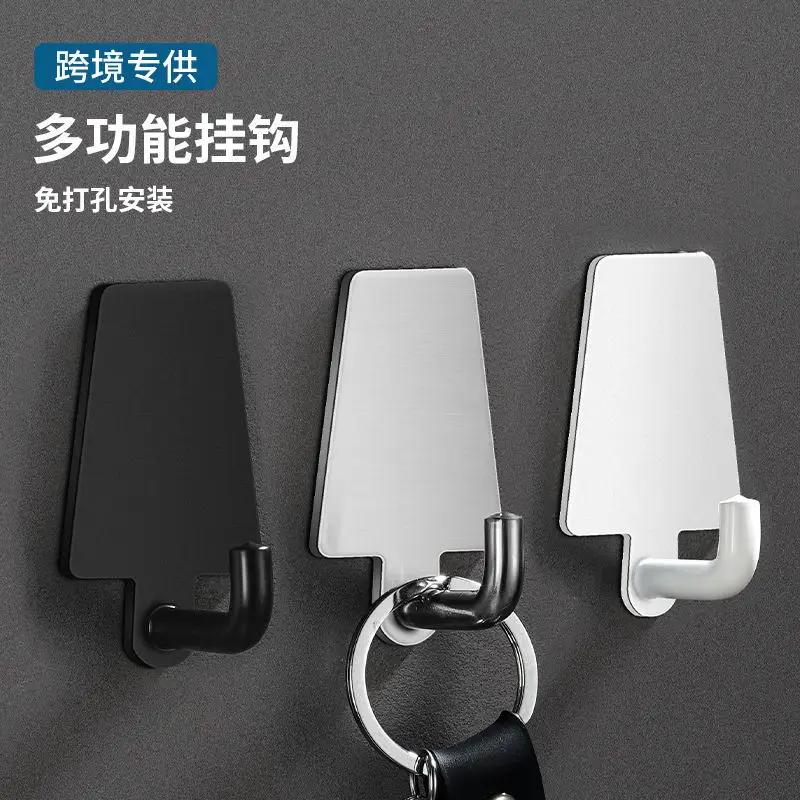 New Nail-free Hook Door Kitchen Living Room Hook Nordic Hotel Single Room Black and White Primary Color