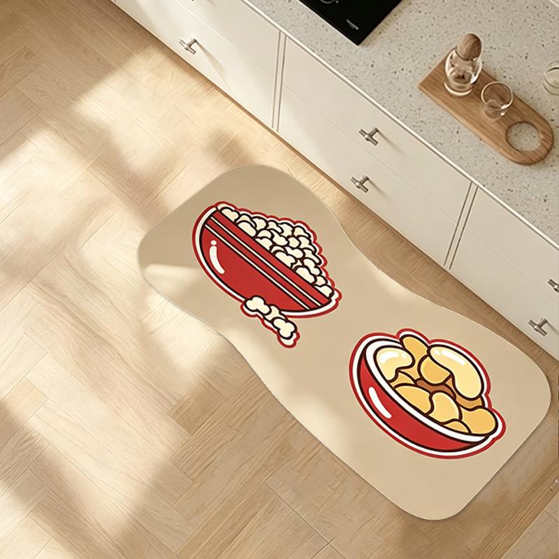 Creative 3D Non-Slip Mat Set 30*40Cm Kitchen Floor Doormat Trendy Series Floor Mat Absorbent Waterproof For Bathroom Kitchen