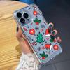 Cartoon Christmas Santa Claus Elk Pattern Case for iPhone 16 15 14 Pro Max 13 12 Mini 11 Pro Max Xr Xs Max 8 7 Shockproof Clear Soft Silicone Cover