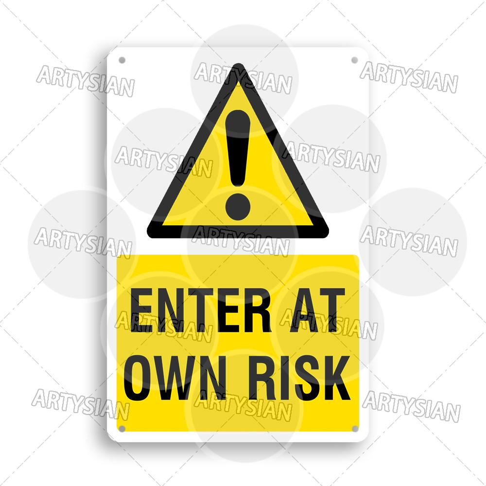 Mfoever Private Property Metal Sign Beware of Dog Security Warning No Trespassing Notice Restricted Areas Enter At Own Risk Plaque