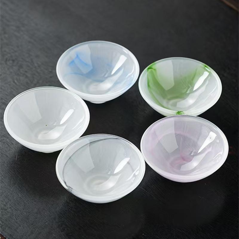 40ML Tea Cup Handmade Japanese Ceramic Teacups Porcelain Tea Tasting Household Chinese Kungfu Teaware Sets Master Cups Gift Box