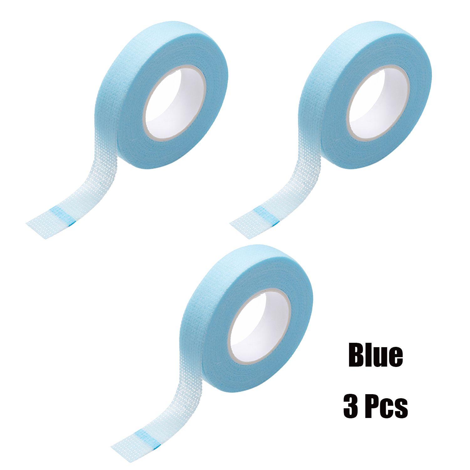 

Тканина для накладних вій Стрічка для подовження Прищеплення штучних вій під оком Подушечка для окремих вій Інструменти Blue 3 Pcs