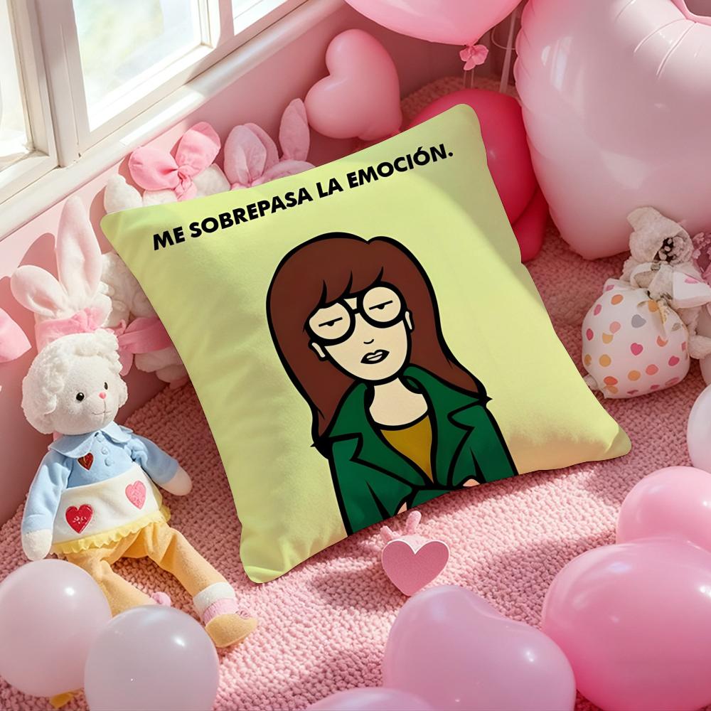 Anime D-Daria Cushion Cover Pattern Printed Pillowcase for Living Room Sofa Cushion Cover & Bedroom Decor