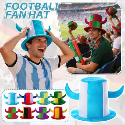 Football Fan Flag Themed Hats, Party Hats, Celebration Hats, Hats For Watching And Cheering The Game.