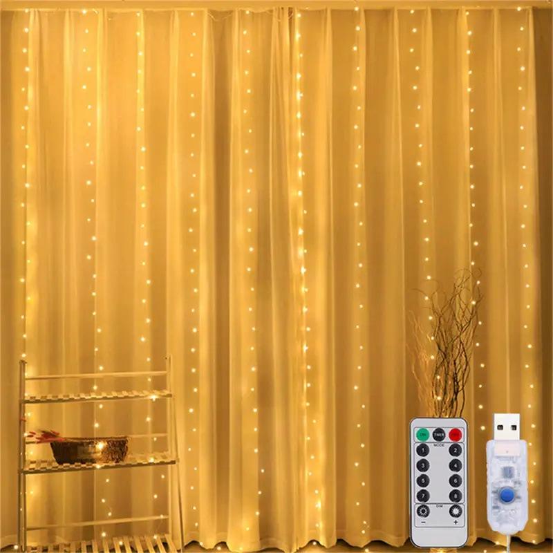 3*3M Battery Led String Lights Usb Fairy Lights Garland For New Year Wedding Party Christmas Home Curtain Decoration