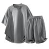 2026 Men's Summer Sports Casual Suit: Short Sleeve T-shirt & Five-Point Pants Set
